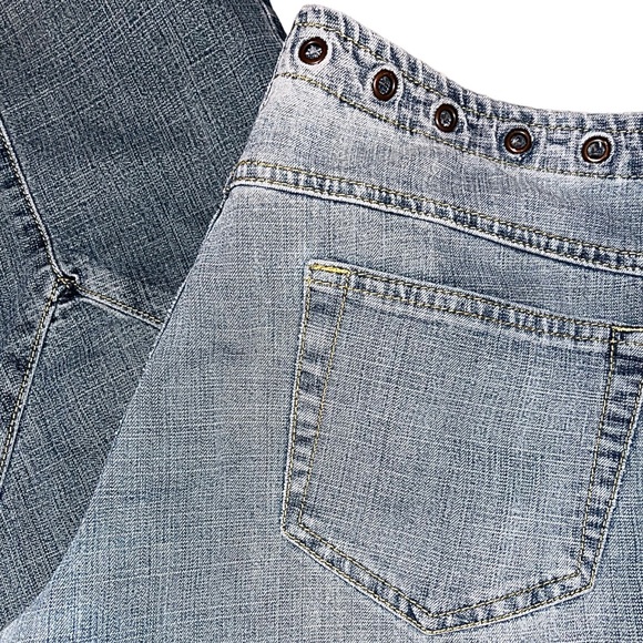 vintage jou jou flare leg low rise denim jeans - Picture 4 of 5